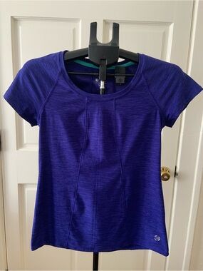Impact Women's Purple Short Sleeve Active Tee Size Small